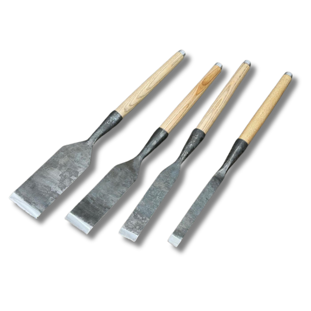 Hand-Forged Carbon Steel Woodworking Chisel Set | Timber Framing Tools ...