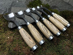 Hand-Forged Wood Carving Gouge Set | Whittling and Spoon Carving, Leather Roll
