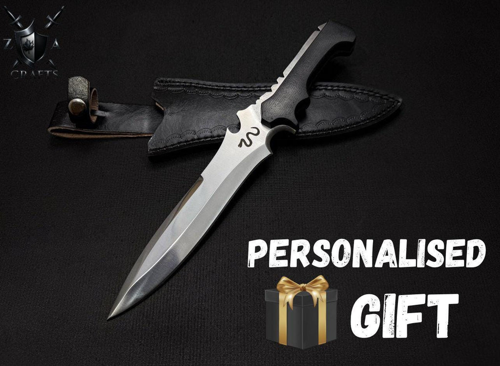 Movie-Inspired Bowie Knife – 12” Custom Blade with Handle Detail & Personalization | Gift for Collectors