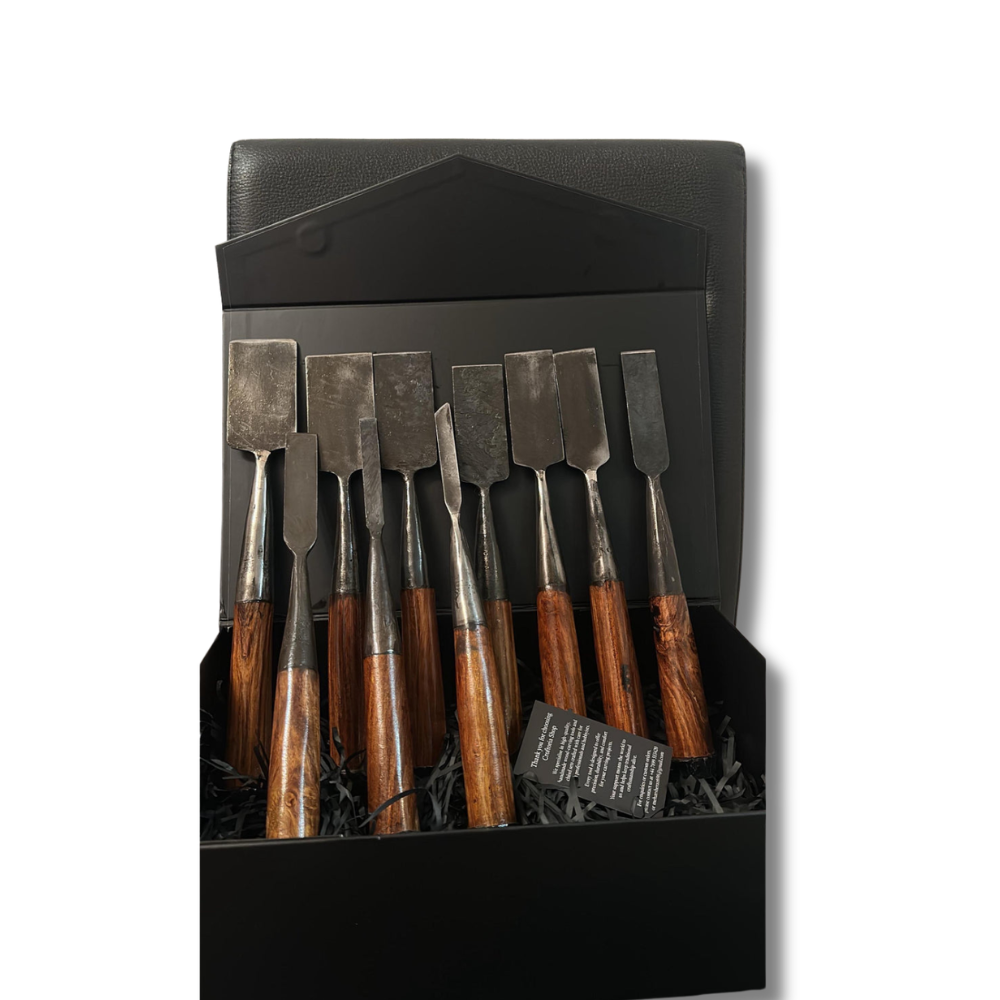 Handmade Woodworking Chisel Set | Traditional Wood Carving Tools for Craftsmen & Carpenters