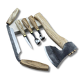 5pc Hand-Forged Woodworking Tool Set | 52100 Steel
