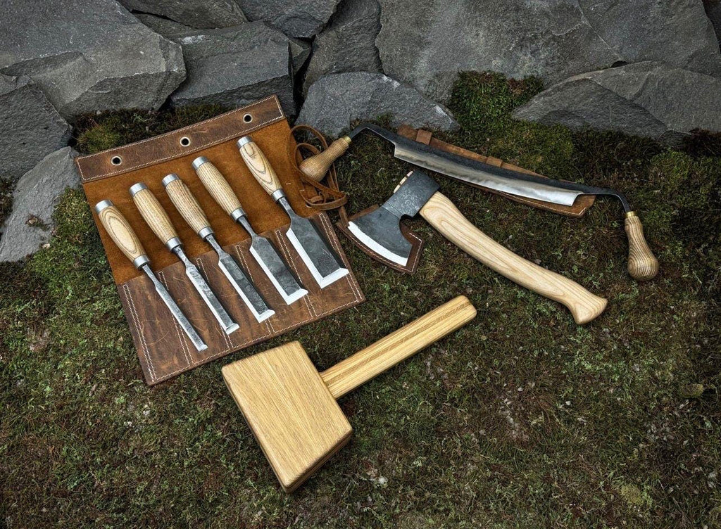 8pc Hand-Forged Woodworking Tool Set | 52100 Steel