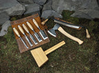8pc Hand-Forged Woodworking Tool Set | 52100 Steel