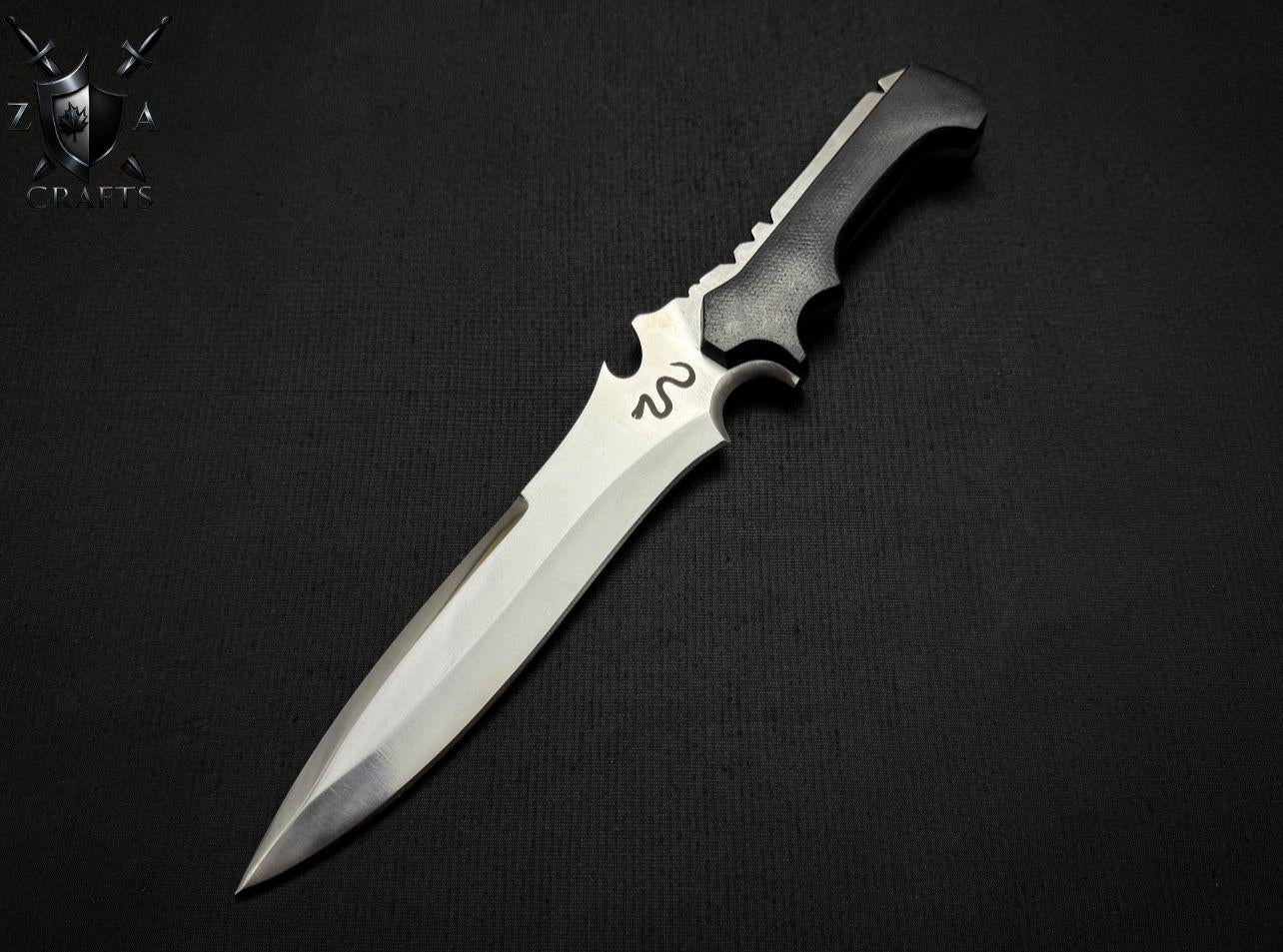 Movie-Inspired Bowie Knife – 12” Custom Blade with Handle Detail & Personalization | Gift for Collectors