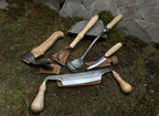 Handmade Wood Carving Tools: 7-Piece High Carbon Steel Knife Set
