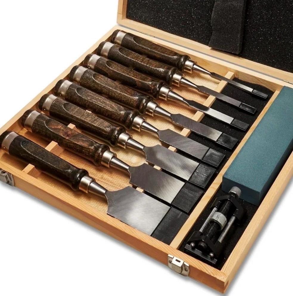 Woodworking Chisel Set | Traditional Wood Carving Tools for Craftsmen & Carpenters