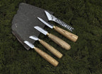 Hand-Forged Wood Carving Knife Set
