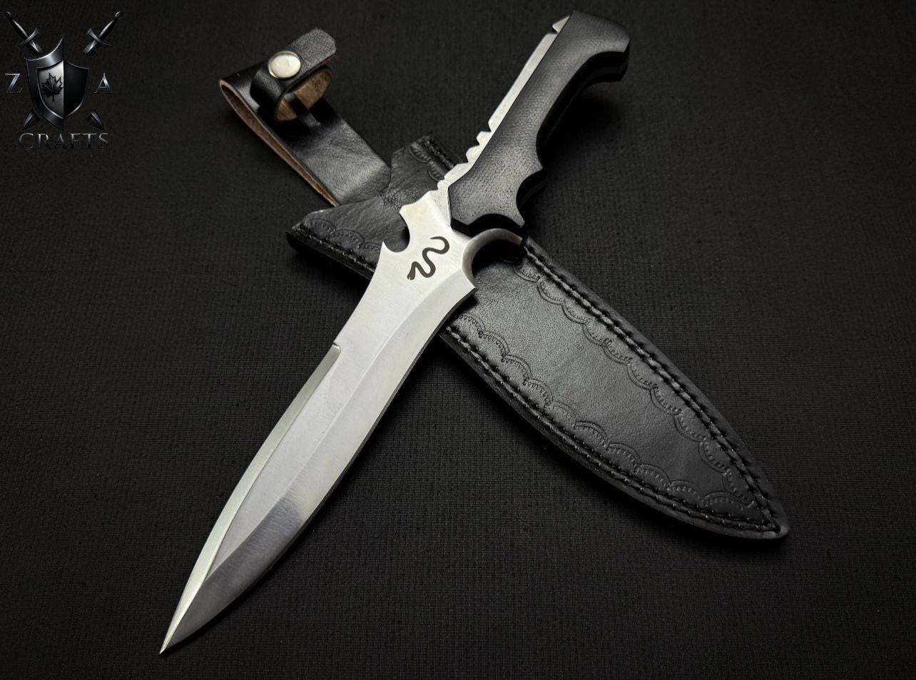 Movie-Inspired Bowie Knife – 12” Custom Blade with Handle Detail & Personalization | Gift for Collectors