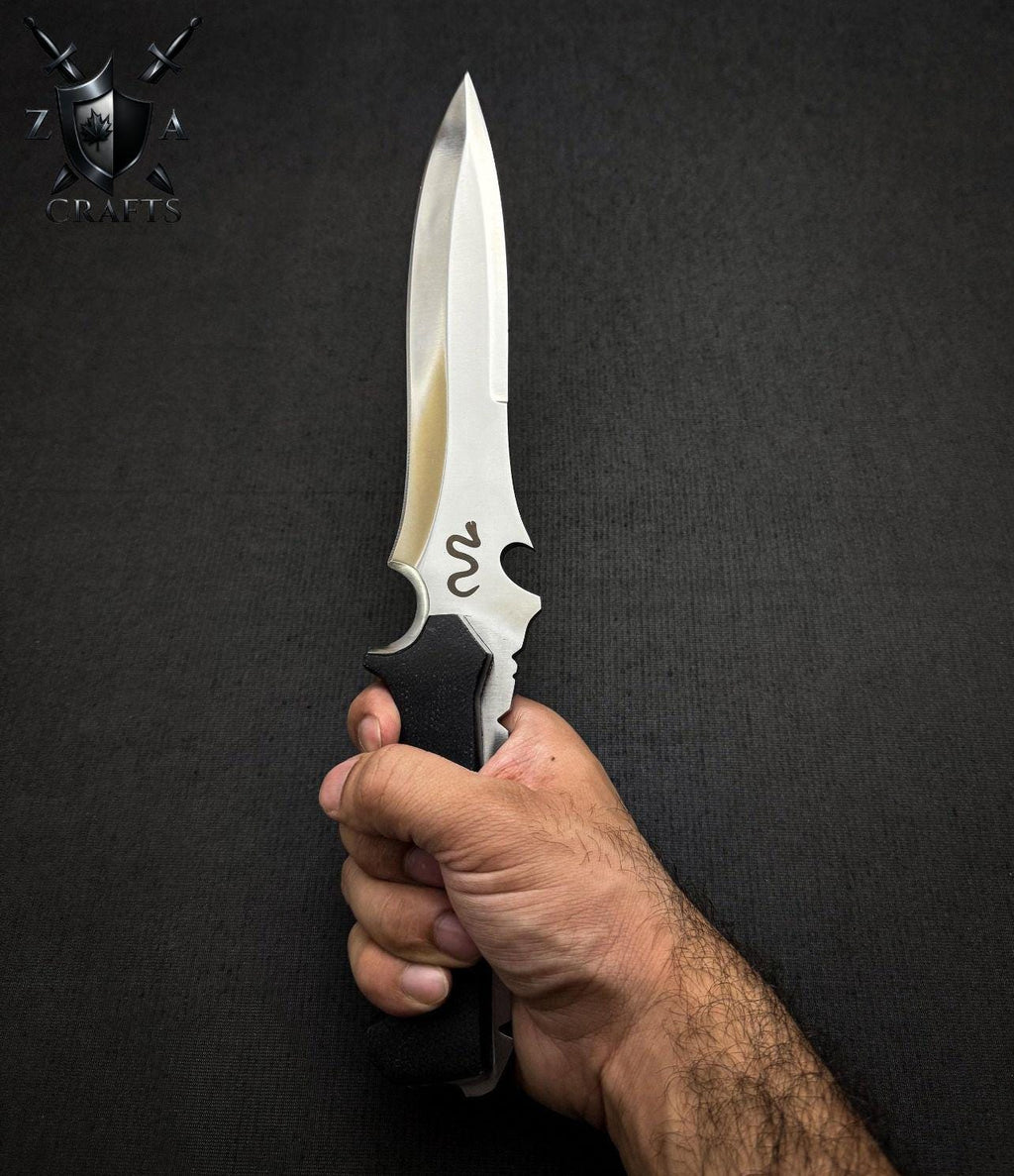 Movie-Inspired Bowie Knife – 12” Custom Blade with Handle Detail & Personalization | Gift for Collectors