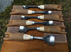 Hand-Forged Wood Carving Gouge Set | Whittling and Spoon Carving, Leather Roll