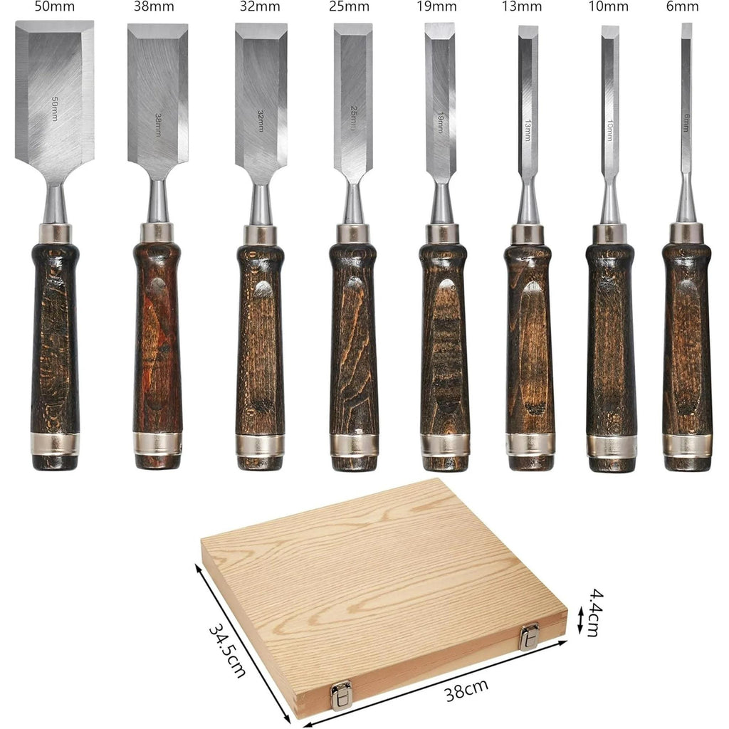 Woodworking Chisel Set | Traditional Wood Carving Tools for Craftsmen & Carpenters