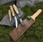 5-Piece Wood Carving Kit with Leather Roll