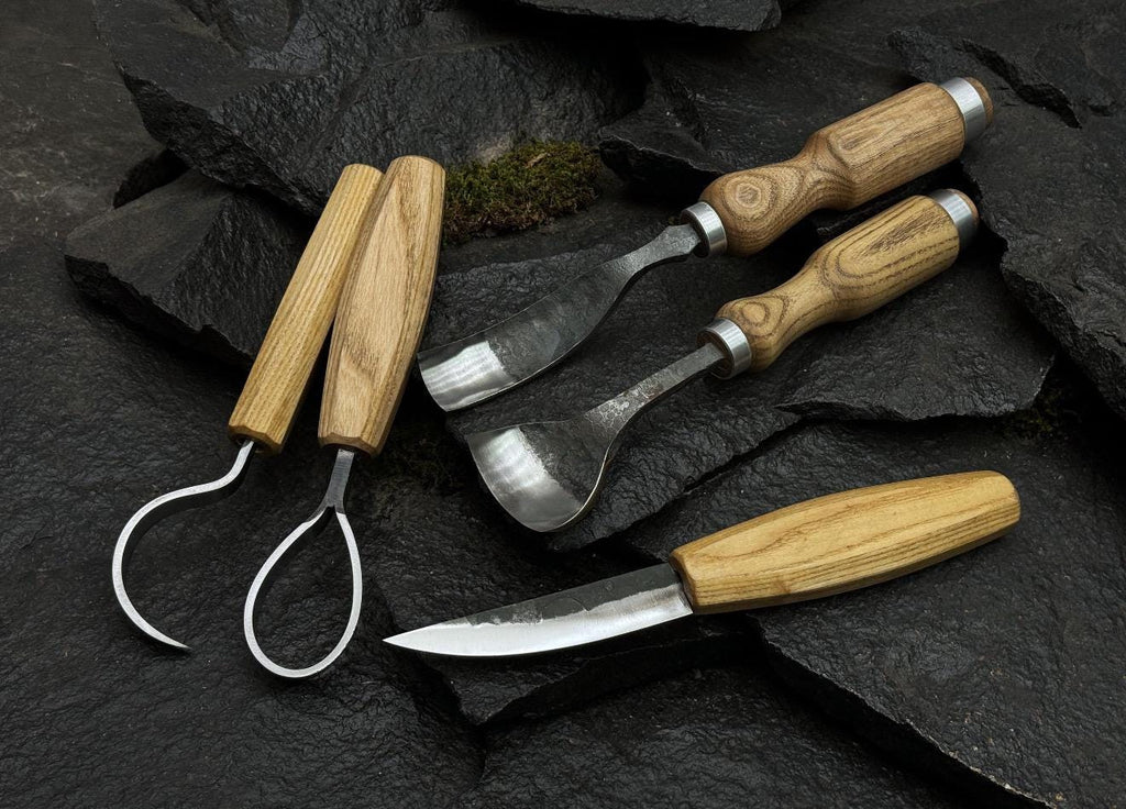 Handmade Wood Carving Tools Set | Professional Whittling Knives UK