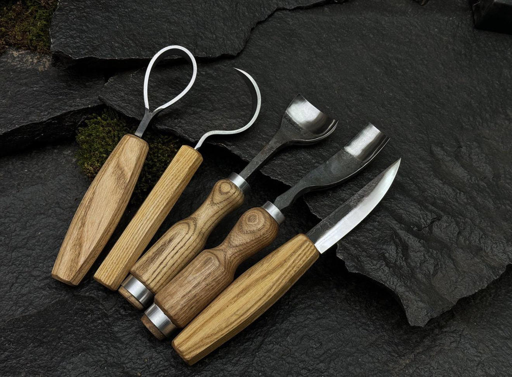 Handmade Wood Carving Tools Set | Professional Whittling Knives UK