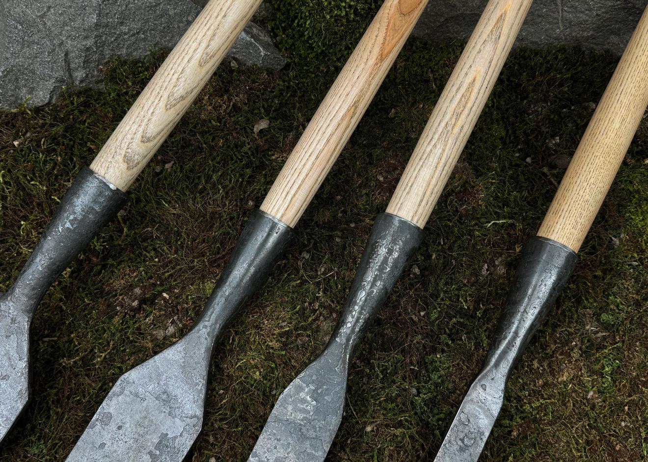 Hand-Forged Carbon Steel Woodworking Chisel Set: Timber Framing Tools