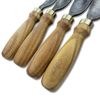 Hand Forged Spoon Carving Gouge Set: Woodworking Chisels with Leather Roll