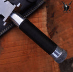 Hand-Forged D2 Steel Bowie Knife: 15" Military Commando Blade