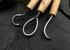 Wood Carving Hook Knife Set: Spoon, Bowl, Kuksa Carving Tools