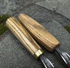 Hand-Forged Hook Knife Set: Wood Carving & Whittling Tools