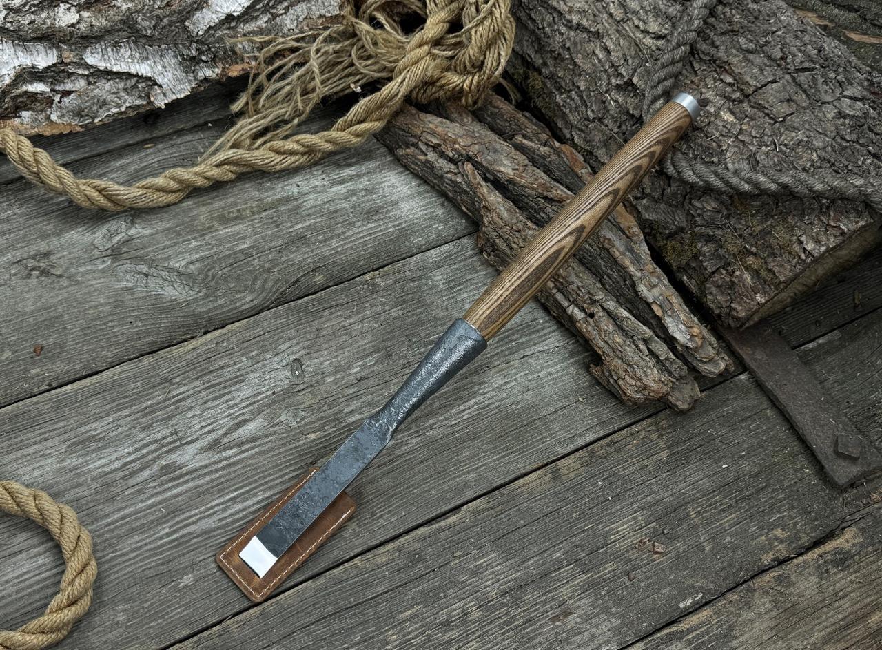 Hand Forged Mortise Chisel: Japanese Style Timber Framing Tool