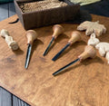 Handmade Wood Carving Chisel Set – 4 Piece Professional Engraving Tools