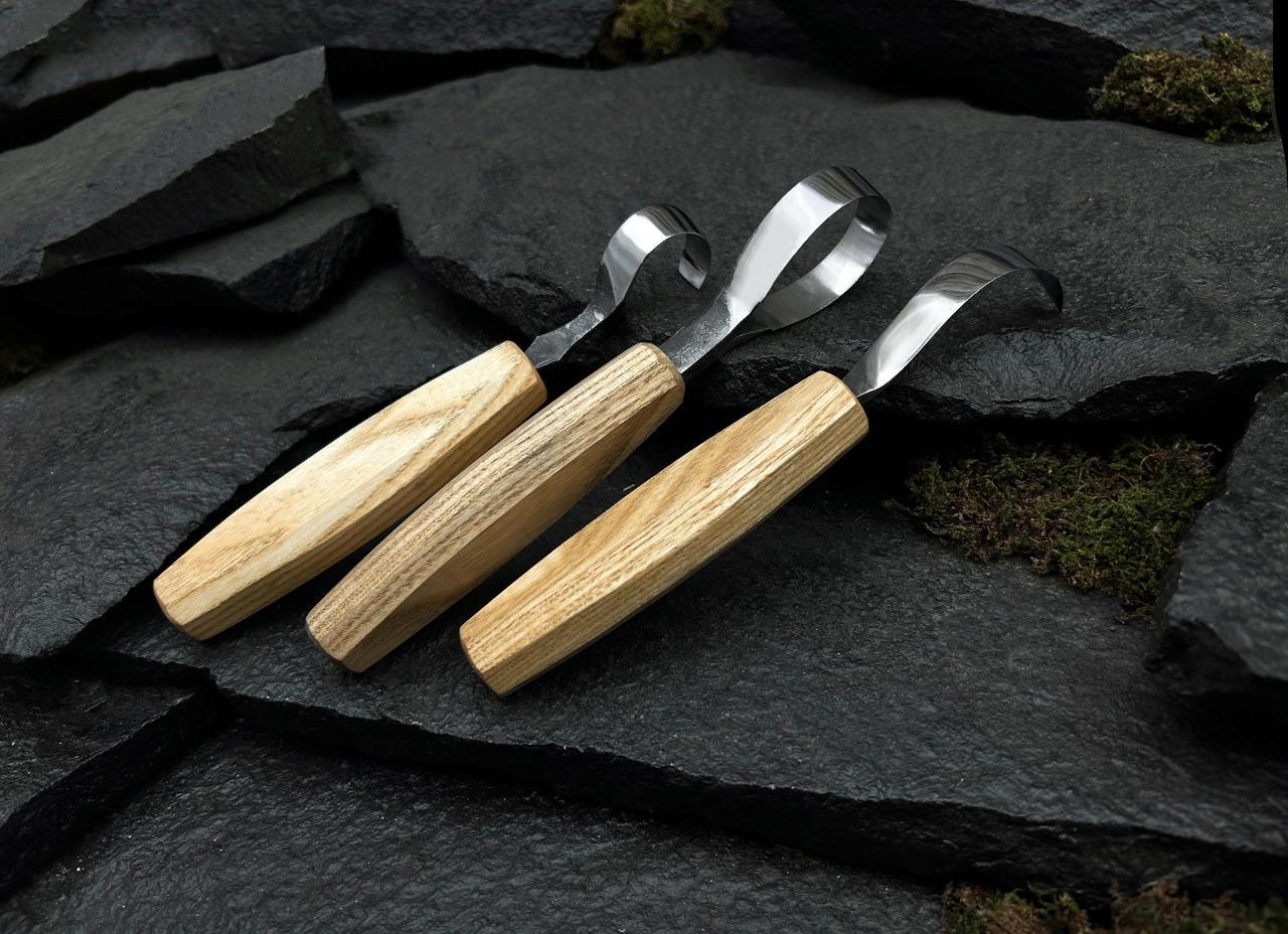 Wood Carving Hook Knife Set: Spoon, Bowl, Kuksa Carving Tools