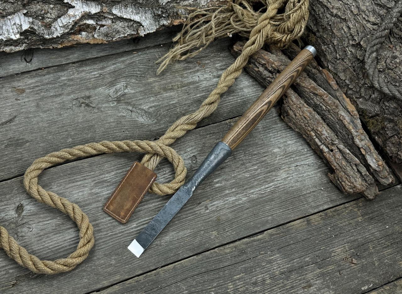 Hand Forged Mortise Chisel: Japanese Style Timber Framing Tool
