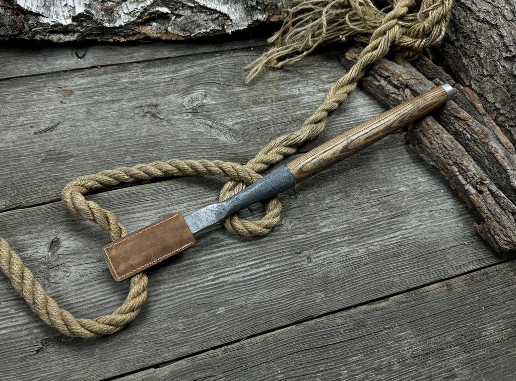 Hand Forged Mortise Chisel: Japanese Style Timber Framing Tool