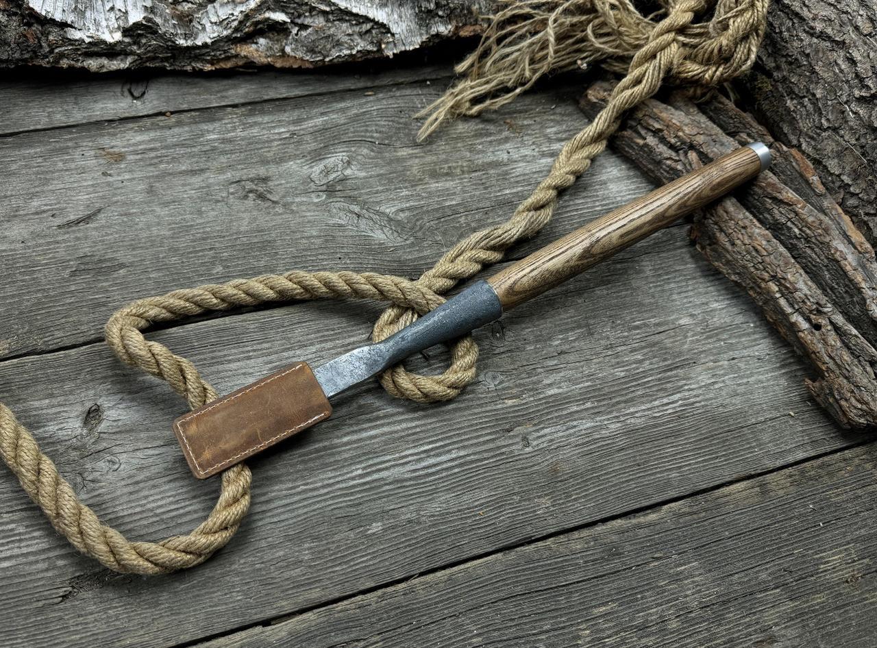 Hand Forged Mortise Chisel: Japanese Style Timber Framing Tool