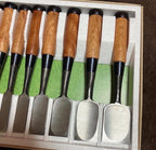 Japanese Chisel Set – 10-Piece Hand-Forged Woodworking Tool Kit