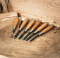Japanese Handcrafted Carving Chisel Set 10 pcs –  | Hand Forged Nomi for Fine Wood Carving,