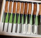 Japanese Chisel Set – 10-Piece Hand-Forged Woodworking Tool Kit