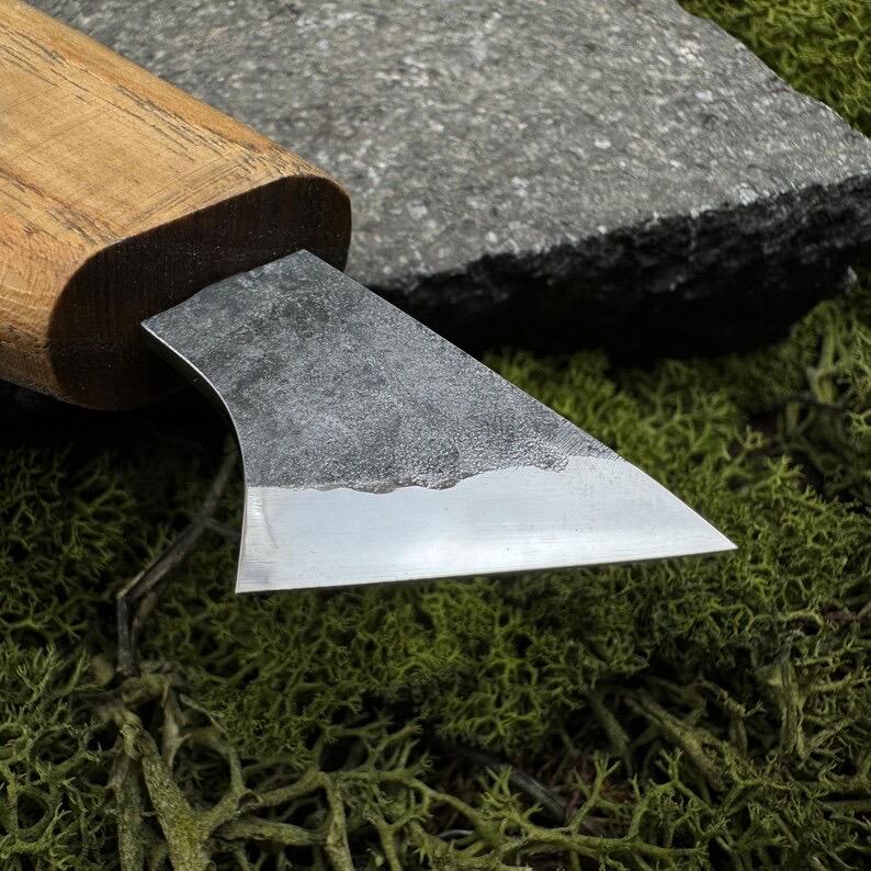 Wood Carving Knife. Geometric Carving Tool. Whittling Knife for Detailed Carving. Spoon Carving Too