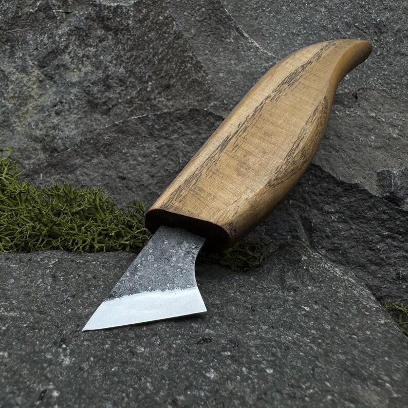 Wood Carving Knife. Geometric Carving Tool. Whittling Knife for Detailed Carving. Spoon Carving Too