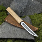 Hand Forged Carving Knife: Woodworking Tool (Carbon Steel Blade)