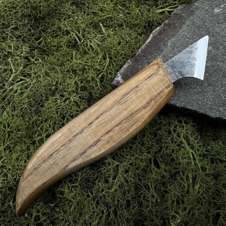 Wood Carving Knife. Geometric Carving Tool. Whittling Knife for Detailed Carving. Spoon Carving Too