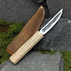 Hand Forged Carving Knife: Woodworking Tool (Carbon Steel Blade)