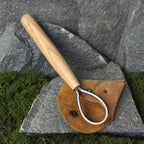 Hook Carving Knife: Spoon Shaping Tool - Leather Sheath Included